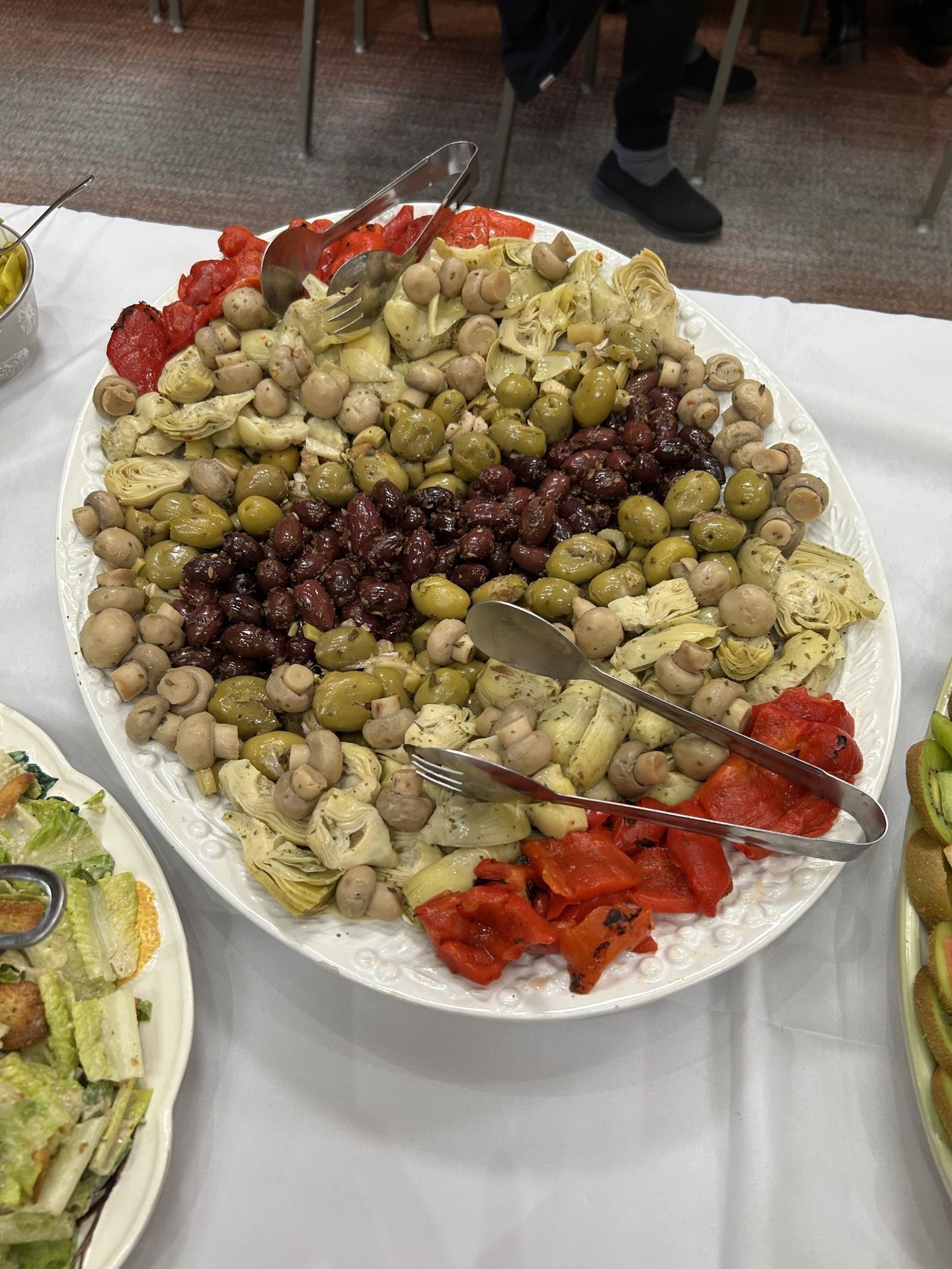 Beautiful antipasto and olive tray